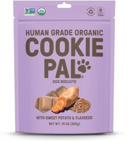 Cookie Pal Organic Dog Biscuits with Sweet Potato and Flaxseed