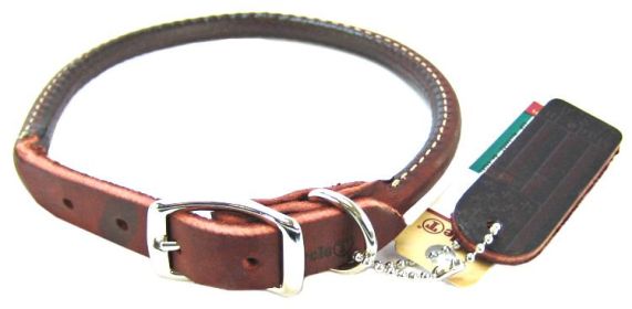 Circle T Latigo Leather Round Collar - 16" Long x 5/8" Wide