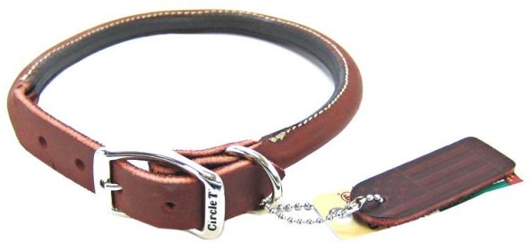 Circle T Latigo Leather Round Collar - 18" Long x 3/4" Wide