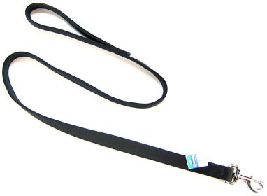 Coastal Pet Double Nylon Lead - Black - 48" Long x 1" Wide