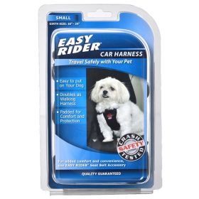 Coastal Pet Easy Rider Car Harness - Black - Small (Girth Size 16"-24")