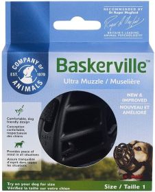 Baskerville Ultra Muzzle for Dogs - Size 1 - Dogs 10-15 lbs - (Nose Circumference 8.6")