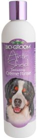 Bio Groom Anti-Shed Deshedding Creme Rinse Dog Conditioner - 12 oz