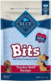 Blue Buffalo Blue Bits Soft-Moist Training Treats Tender Beef Recipe - 4 oz