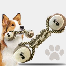 1pc Bone Shaped Cotton Rope Dog Chewing Toy; Dog Chew Toy