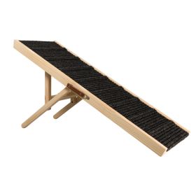 Dog ramp, adjustable pet ramp, folding pet ramp, suitable for small and medium sized dogs and cats, non-slip foot covers, portable, suitable for beds,
