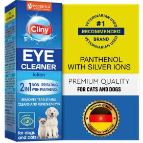 Cat Dog Eye Wash Drops Tear Stain Remover Cleaner Eye Infection Treatment Helps Prevent Pink Eye Relief Allergies Symptoms Runny Dry Eyes Safe for Sma