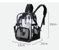 Transparent Pet Backpack Carrier for Small Dogs with Breathable Mesh Window