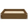 Dog Bed Honey Brown 20.3"x17.3"x3.5" Solid Wood Pine