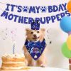 Dog Birthday Bandana Hat Set Dog Birthday Party Supplies Cute Dog Birthday Banner Decoration