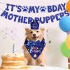 Dog Birthday Bandana Hat Set Dog Birthday Party Supplies Cute Dog Birthday Banner Decoration