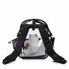 Transparent Pet Backpack Carrier for Small Dogs with Breathable Mesh Window