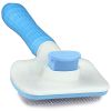 Handle Shedding Pet Dog Hair Brush Grooming Trimmer Comb Self Cleaning Tool