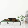 Elevated Dog Bed ‚Äì Indoor/Outdoor Dog Cot or Puppy Bed for Pets up to 110lbs by Petmaker (Green)