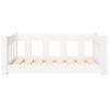 Dog Bed White 29.7"x21.9"x11" Solid Wood Pine