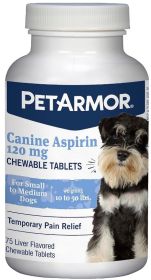 PetArmor Canine Asprin Chewable Tablets for Small Dogs