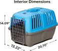 MidWest Spree Pet Carrier Blue Plastic Dog Carrier