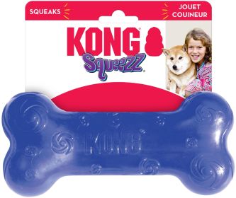 KONG Squeezz Bone Squeaker Dog Toy Large