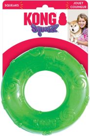 KONG Squeezz Ring Squeaker Dog Toy Large