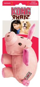 KONG Phatz Pig Squeaker Dog Toy