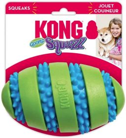 KONG Goomz Squeezz Football Squeaker Dog Toy