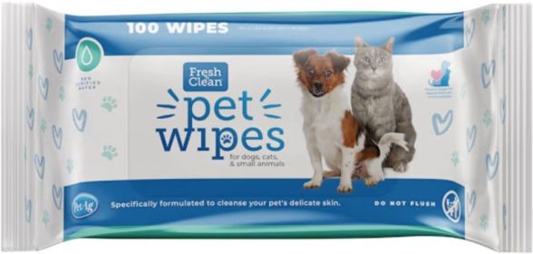 Fresh n Clean Pet Wipes for Dogs and Cats