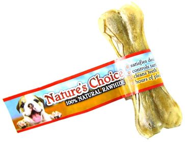 Loving Pets Natures Choice 100% Natural Rawhide Pressed 4.5" Bone Mini