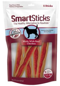 SmartBones SmartSticks Vegetable and Chicken Rawhide Free Dog Chew