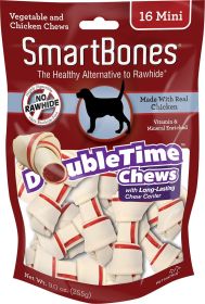 SmartBones DoubleTime Chews with Chicken Mini