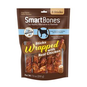 SmartBones Chicken Wrapped Peanut Butter Sticks Rawhide Free Dog Chew