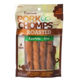 Pork Chomps Premium Roasted Rawhide-Free Porkskin Twists Large
