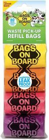 Bags on Board Colored Waste Pick-Up Bags  - 60 count