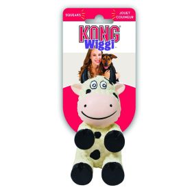 KONG Wiggi Cow Squeaker Dog Toy (size: Small - 1 count)