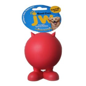 JW Pet Bad Cuz Squeaker Durable Natural Rubber Dog Toy (size: Medium - 1 count)