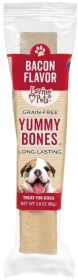 Loving Pets Grain Free Yummy Bones Bacon Flavor Filled Chew (size: 1 count)