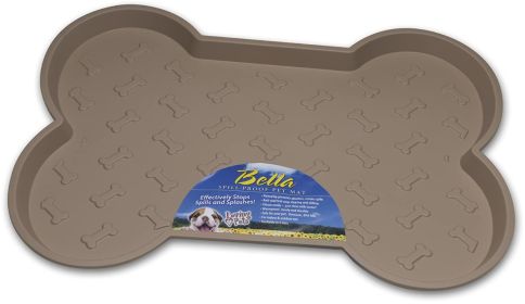 Loving Pets Bella Spill-Proof Dog Mat Tan (size: Large - 1 count)