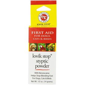 Miracle Care Kwik Stop Styptic Powder for Dogs, Cats and Birds (size: 0.5 oz)