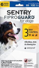 Sentry FiproGuard Flea and Tick Control for X-Large Dogs (size: 6 count)