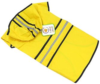 Fashion Pet Rainy Days Slicker Yellow Dog Rain Coat (size: Large - 1 count)