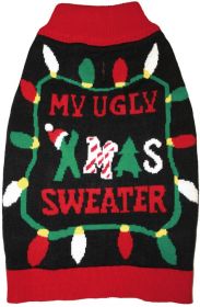 Fashion Pet Black Ugly XMAS Dog Sweater (size: Small - 1 count)