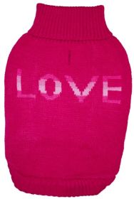 Fashion Pet True Love Dog Sweater Pink (size: X-Small - 1 count)