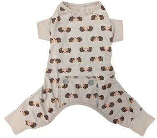 Fashion Pet Hedgehog Dog Pajamas Gray (size: Small - 1 count)