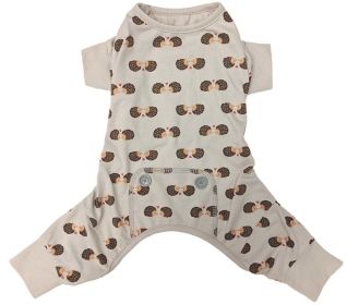 Fashion Pet Hedgehog Dog Pajamas Gray (size: Small - 1 count)