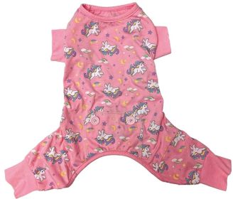 Fashion Pet Unicorn Dog Pajamas Pink (size: X-Small - 1 count)