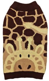 Fashion Pet Giraffe Dog Sweater Brown (size: Small - 1 count)
