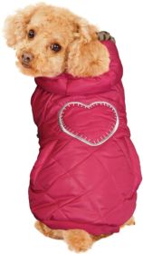 Fashion Pet Girly Puffer Dog Coat Pink (size: Small - 1 count)