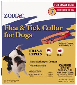 Zodiac Flea and Tick Collar for Small Dogs (size: 1 count)